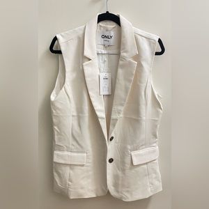 Only Ivory Sleeveless Vest